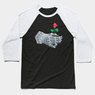 Steampunk hand giving flower Baseball T-Shirt